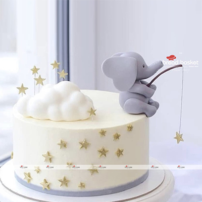 "Star Elephant Cake -2.5 Kgs  (The Bread Basket) - Click here to View more details about this Product